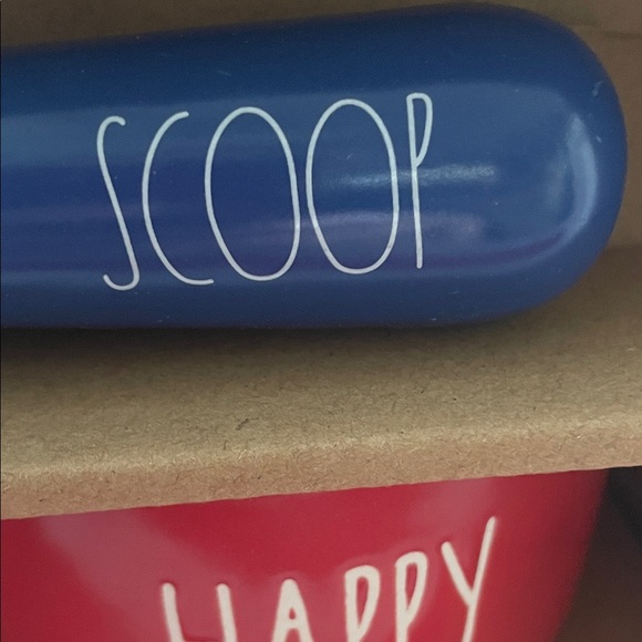 Rae Dunn Red and Blue Ice Cream Set - Picture 3 of 5